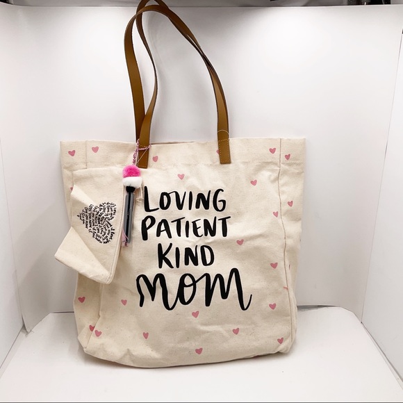 🆕{Eccolo} Canvas Pom Pom Tote Dayna Lee Collection - Picture 2 of 16